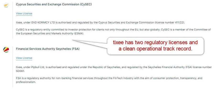 tixee Regulation tixee Regulation